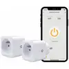 Image de Lot de 2 KONYKS Priska FR prises connectées Wi?Fi + Bluetooth 16 A compteur d'énergie blanc - Neuf