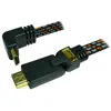 Image de Cable HDMI 1.4 haute définition 2 METRES FULL HD 1080p 3D HDCP - Connecteurs coudés - Neuf