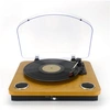 Image de Platine vinyle Halterrego avec HP intégrés/Couvercle, RMS 2*2W,RCA OUT, Lec et Eng USB, BT IN/OUT, adaptateur inclus , finition laquée noire/asp bois - Neuf