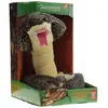 Image de Peluche animee serpent cobra royal marron - 1 metre - discovery channel - jay0186c