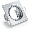 Image de SPOT ENCASTRÉ CARRÉ ORIENTABLE, couleur inox