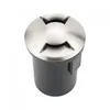 Image de V-tac Vt-7678-2 Gu5.3 Mr16 Sous-terre Fitting À Deux Fenêtres Corps En Acier Noir-argent Ip67 - Sku 8568