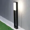Image de Borne lumineuse extérieure LED 10W IP65 noir   650lm 6400K éclairage allée Samsung