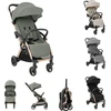 Image de Kikkaboo Poussette, Buggy Eden jusqu'à 22 kg Suspension Protection pluie pliable vert