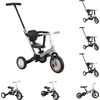 Image de Kikkaboo Tricycle Flip 5 en 1 cadre acier poignées antidérapantes réglable transformable gris