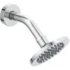 Image de Ideal Standard - Pomme De Douche Idealrain Diametre 100 Mm Avec Raccord Mural Coudé 118 Mm, Dn15