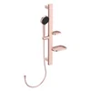 Image de Combiné de douche avec douchette 2F et 2 tablettes rose rose