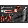 Image de Module d'outils Unior SOS pour chariot à outils rouge, clés à fourche, pinces - 1600SOS22