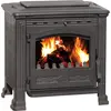 Image de Poêle en fonte Plamen Tena 9,5kW - Poêle à bois massif en fonte avec plaque de cuisson