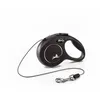 Image de Cordon Spécial Flexi Classic Cat Pour Chats Couleur Noir Nayeco