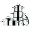 Image de WMF Ensemble de casseroles Provence Plus 5 pièces - Acier inoxydable - Inox - Inox - Verre - 250 °C
