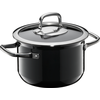 Image de WMF Fusiontec Compact Kochtopf mit Glasdeckel, 18 cm, Black 3201111561 4000530730671