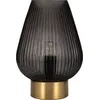 Image de Pauleen Crystal Gloom lampe de table max40W E27 verre fumé/laiton 230V verre