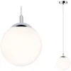 Image de Suspension Galacta Ip44 Max. 20w E27 À Équiper Satiné/chromé