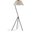 Image de Paulmann Lampadaire Narve Beige/Noir 154cm max. 60W E27 sans ampoule avec interrupteur