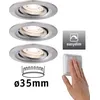 Image de Paulmann Luminaire LED encastré Nova Mini Plus Set de base orientable