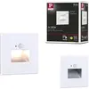 Image de Paulmann Edge LED Applique murale encastrée Lot de 1 Blanc mat avec capteur PIR