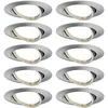 Image de Paulmann - 93399 Luminaire À Led Encastrable Led Gu10 Fer (brossé)