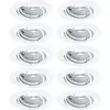 Image de 93400 Luminaire À Led Encastrable Jeu De 10 Led Gu10 Blanc - Paulmann