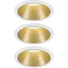Image de Paulmann Licht - Spot Encastrable Paulmann 93406 Cole Coin Jeu De 3 Led 6.50 W Blanc, Or