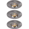 Image de Profi EBL Set LED rigide IP65 3x3W 230/12V GU5,3 51mm fer brossé