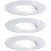 Image de Calla Spot Led Encastrable Pour Salle De Bains Jeu De 3 18 W Ip65 Blanc Mat - Paulmann