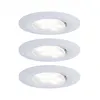Image de Calla Spot Led Encastrable Pour Salle De Bains Jeu De 3 19.5 W Ip65 Blanc Mat - Paulmann