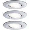 Image de Calla Spot Led Encastrable Pour Salle De Bains Jeu De 3 19.5 W Ip65 Chrome (mat) - Paulmann