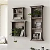 Image de M&s - Etagère Murale 35x18x95 Cm Argent