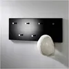 Image de M&s - Portemanteau Mural Rond 80x30 Cm Noir - Ayollee