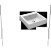 Image de Kaldewei - Puro Lavabo Mural 3163 460x460x460x120 Mm, 901306013001