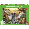 Image de SCHMIDT Puzzle Animaux en Afrique 60 pièces