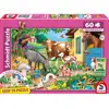 Image de Puzzle SCHMIDT SPIELE Farm Animals 60 pièces Dès 5 ans Poster Inclus Bordure Rose - Neuf