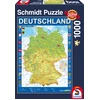 Image de 1000 pièces Schmidt Spiele Puzzle Deutschlandkarte 58287
