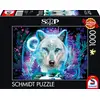 Image de Sheena Pike : Neon Arctic Wolf - Puzzle 1000 pièces