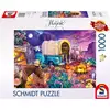 Image de Puzzle 1000 pièces Schmidt Spiele SCHM58576 - Scène camping Far West romantique, Illustré par Jeff Haynie - Multicolore - Neuf