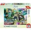 Image de Puzzle 1000 pièces Schmidt Spiele Le Jardin Secret 69 x 49 cm Illustration Jeff Haynie teal/vert/violet/or/rose - Neuf