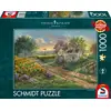 Image de Schmidt Spiele Puzzle Champs de tournesols, Thomas Kinkade, puzzle adulte, 1000 pièces, 58779