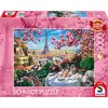 Image de Puzzle 1000 pièces Schmidt Spiele Breakfast in Paris 69,5 x 49,3 cm Illustration détaillée Rose - Neuf