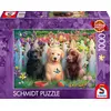 Image de Puzzle Schmidt Spiele de 1 000 pièces « Adorable scène avec des chiots » 58883