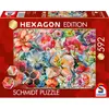 Image de Puzzle Hexagone, Grandes Fleurs, 592 pièces