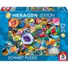 Image de Puzzle Hexagone, Assortiment de pierres précieuses, 592 pièces