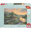 Image de Schmidt Spiele Puzzle L'aube dans la vallée d'émeraude, Thomas Kinkade, puzzle adulte, 1000 pièces, 59774