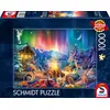 Image de Schmidt Spiele Puzzle Romantique feu de camp sous un ciel étoilé, standard, puzzle adulte, 1000 pièces, 59787