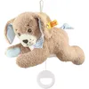 Image de Steiff Doudou musical Bonne nuit le chien en peluche boîte à musique bleu 22 cm
