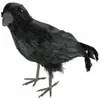 Image de Grand Corbeau en plumes, Noir 32cm