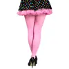 Image de Collants roses Ã  pois blancs, adulte S/M (36/40)