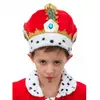 Image de Couronne Roi / Empereur en velours rouge/or, Enfant