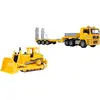 Image de BRUDER MAN TGA low loader with Cat bulldozer, model vehicle
