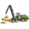 Image de BRUDER ABATTEUSE TRONCONNEUSE JOHN DEERE 1270G AVEC TRONC DE BOIS ET SUPPORT - Neuf